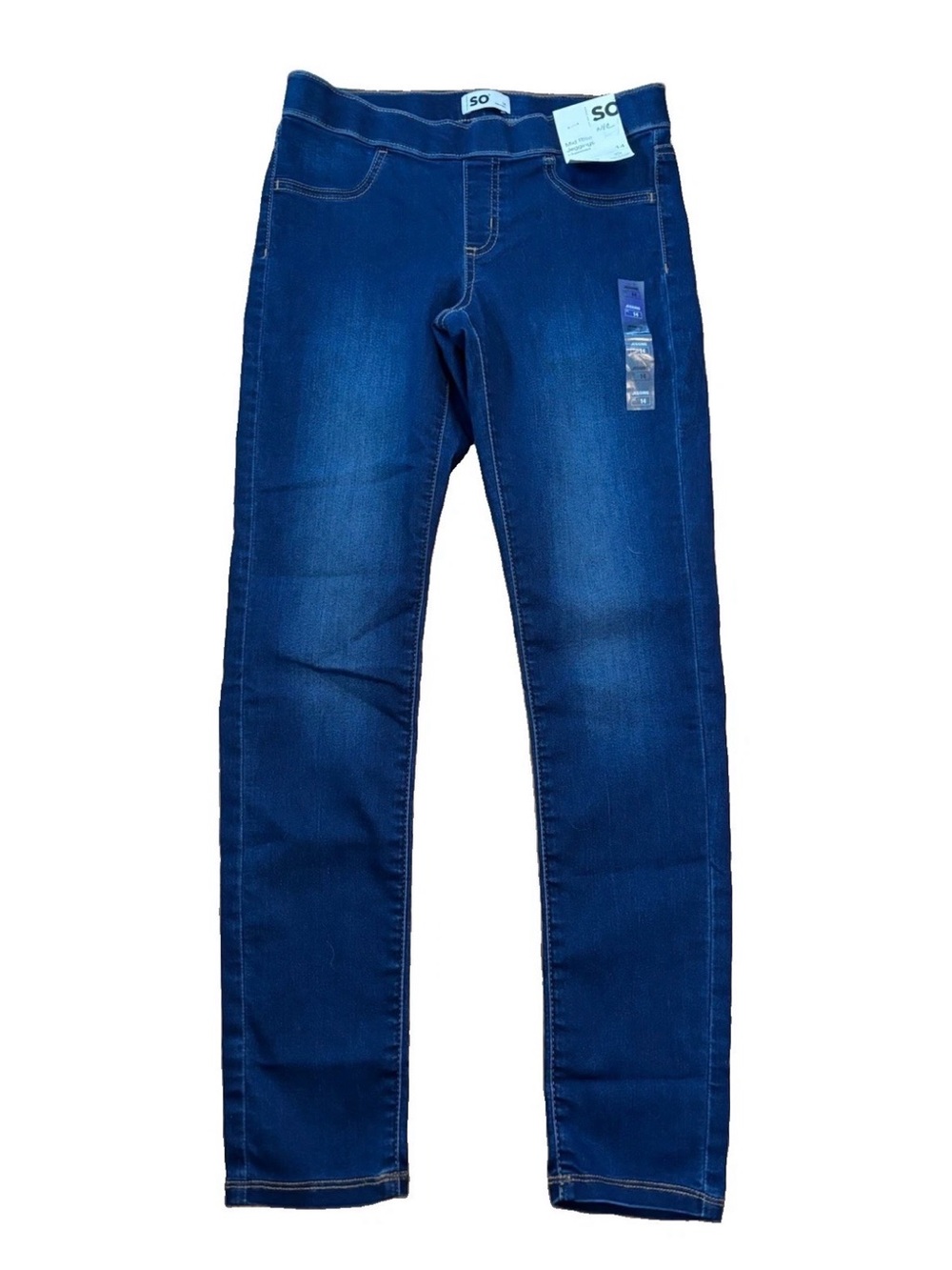 Sonoma Girls Mid Rise Jeggings - Blue - Size 14